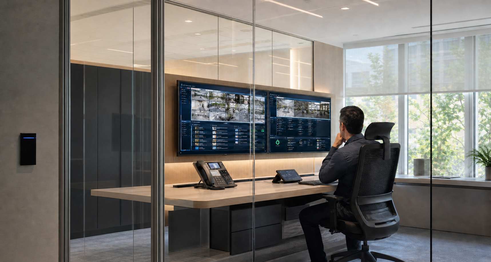 Centro de control con plataforma integrada de videovigilancia